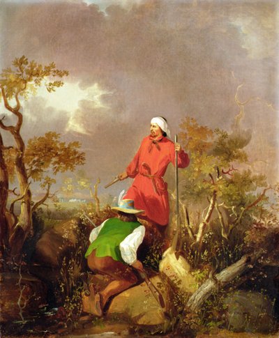 The Frontiersmen (olie på lærred) af Alonzo Chappel