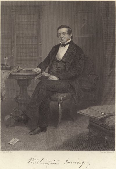 Washington Irving af Alonzo Chappel