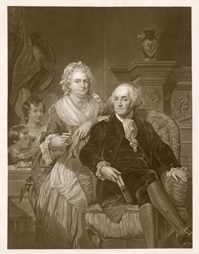 Washington at Home, pub. 1867 af Alonzo Chappel