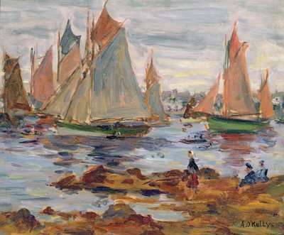 Havnen i Concarneau af Aloysius C. O