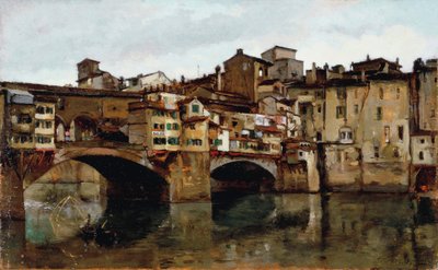 Ponte Vecchio i Firenze af Alphons Hollaender