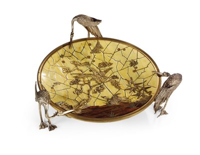 Kop (Tazza), intarsia af Ferdinand Duvinage, anden halvdel af det 19. århundrede (sølv og forgyldt bronze, elfenben og træ) (se også 476612) af Alphonse Gustave Giroux