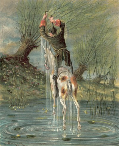 Baron Munchausens eventyr (chromolitho) af Alphonse Adolphe Bichard