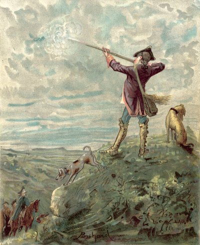 Baron Munchausens eventyr (chromolitho) af Alphonse Adolphe Bichard