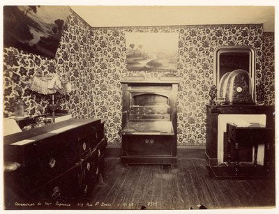 Mordet på Lady Leprince ... Udsigt til soveværelset af Alphonse Bertillon