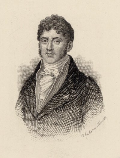Portræt af komponisten Étienne Nicolas Méhul 1763-1817. af Alphonse Lamotte