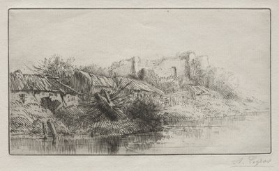 Forladt landsby af Alphonse Legros