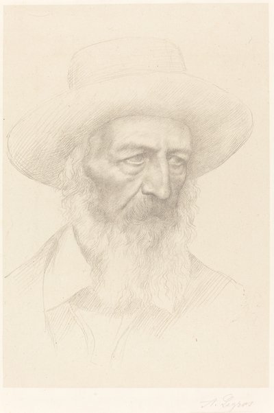 Alfred, Lord Tennyson. af Alphonse Legros
