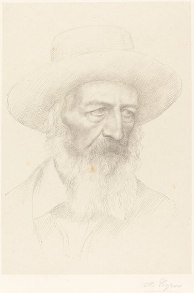 Alfred, Lord Tennyson af Alphonse Legros