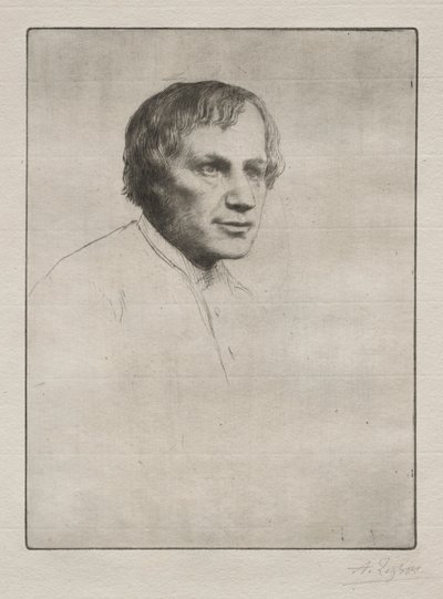 Alfred Stevens. af Alphonse Legros