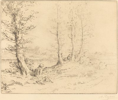 Langs floden (Le long de la rive) af Alphonse Legros