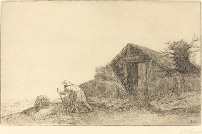 Langs toppen af ​​bakken På toppen af ​​bakken. af Alphonse Legros