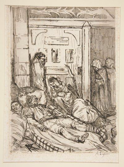 Ambulance af Alphonse Legros