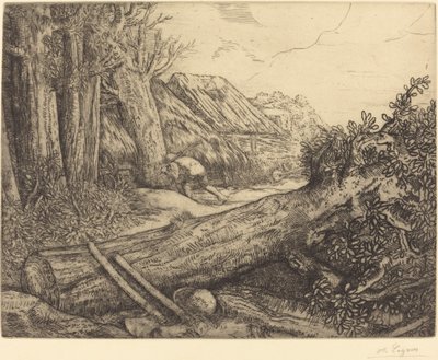 Hjemme hos skovhuggere (Chez les bocherons) af Alphonse Legros