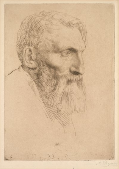 Auguste Rodin, 1881. af Alphonse Legros