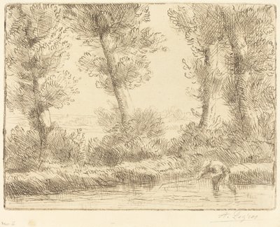 Bredder af Liane Les bords de la Liane. af Alphonse Legros