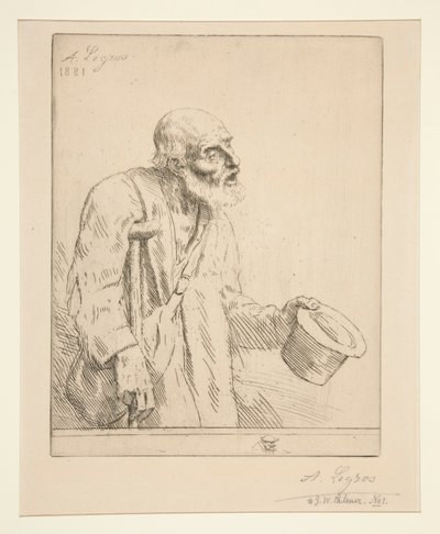 Tigger med krykker af Alphonse Legros