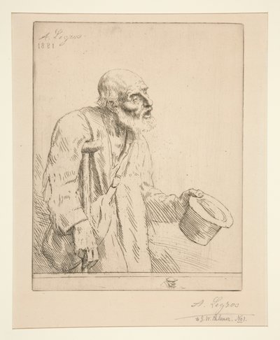 Tigger med krykker af Alphonse Legros