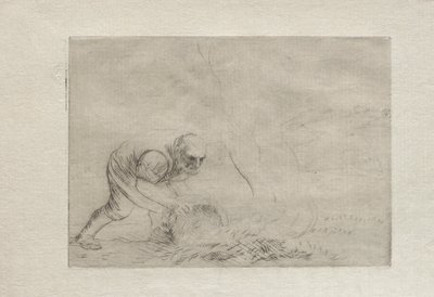 Afbrænding af græsset. af Alphonse Legros