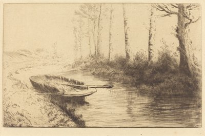 Kanal set af morgenlys Kanalen: Morgenlys. af Alphonse Legros