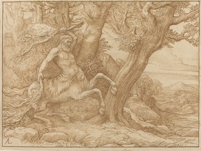 Kentaur med Grene. af Alphonse Legros