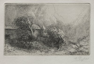 Chailli: End of a Storm Effet dorage. af Alphonse Legros