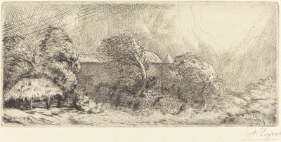 Chailli set i en storm af Alphonse Legros