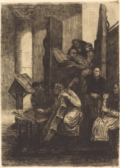 Kor i en spansk kirke af Alphonse Legros