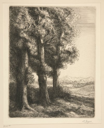 hjørne af af Alphonse Legros