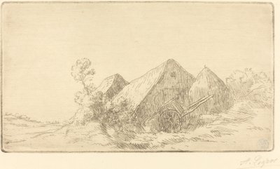 Sommerhus med vogn af Alphonse Legros