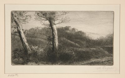 Solnedgang af Alphonse Legros