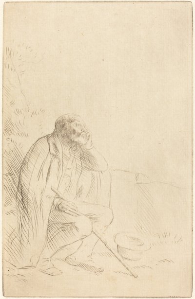 Dagdrøm (drømmeren) af Alphonse Legros