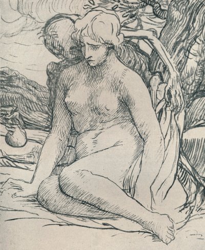 Death the Wooer, c1895, 1923 af Alphonse Legros