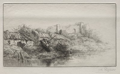 Øde landsby af Alphonse Legros