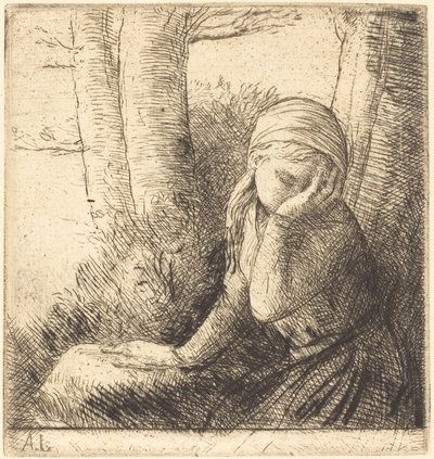 Desperate Young Girl Desperate Young Girl. af Alphonse Legros