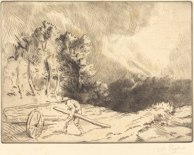 Edge of a Forest in Bourgogne Un coin de foret en Bourgogne. af Alphonse Legros