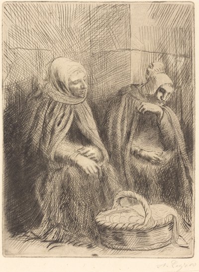 Æggesælgere, 1. plade Æggesælgere. af Alphonse Legros