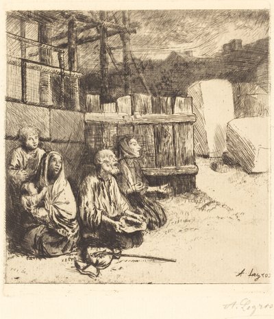 Engelske tiggere Engelske tiggere, 1875. af Alphonse Legros