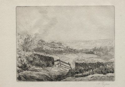 Indgang til marken. af Alphonse Legros