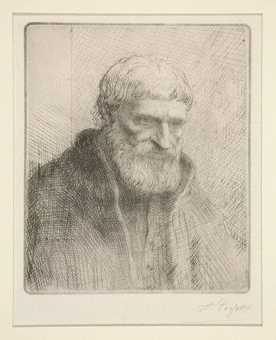Etude de vieillard (Studie af en gammel mand) af Alphonse Legros