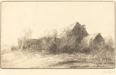 Gård En gård. af Alphonse Legros