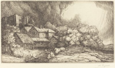 Gård ved Klosteret af Alphonse Legros