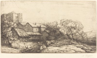 Gård ved klostret Gården ved klostret. af Alphonse Legros
