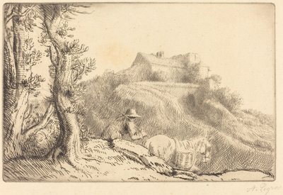 Gård på en Bakke af Alphonse Legros