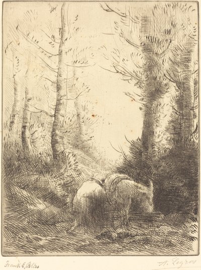 Bonde og hans æsel af Alphonse Legros