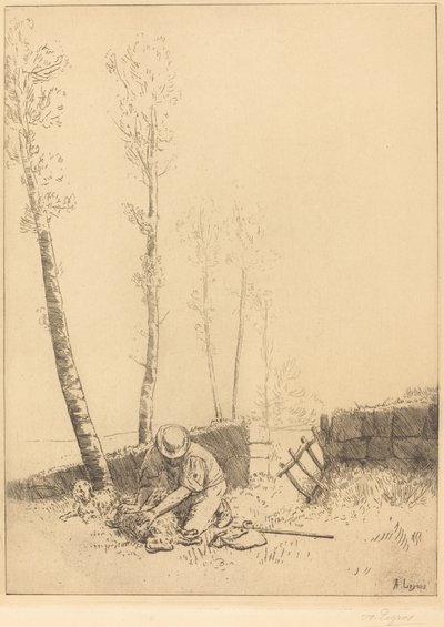 Finde fåret Le Mouton retrouve. af Alphonse Legros