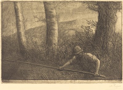 Fisker med et bøjle-net La peche a la problemer. af Alphonse Legros