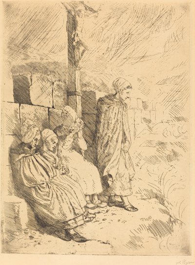 Fiskerkoner af Alphonse Legros