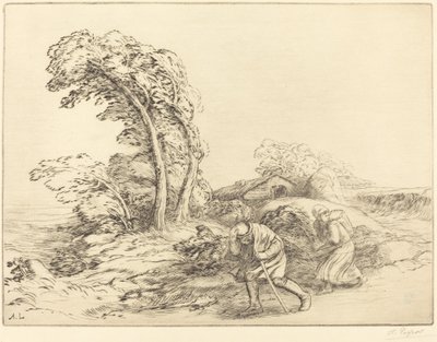 Vindstød Et vindstød. af Alphonse Legros
