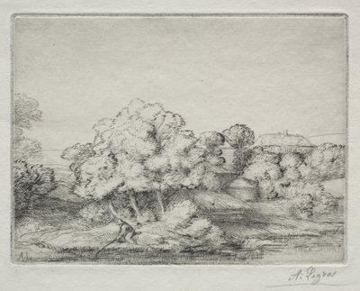 Hamlet nær søen af Alphonse Legros